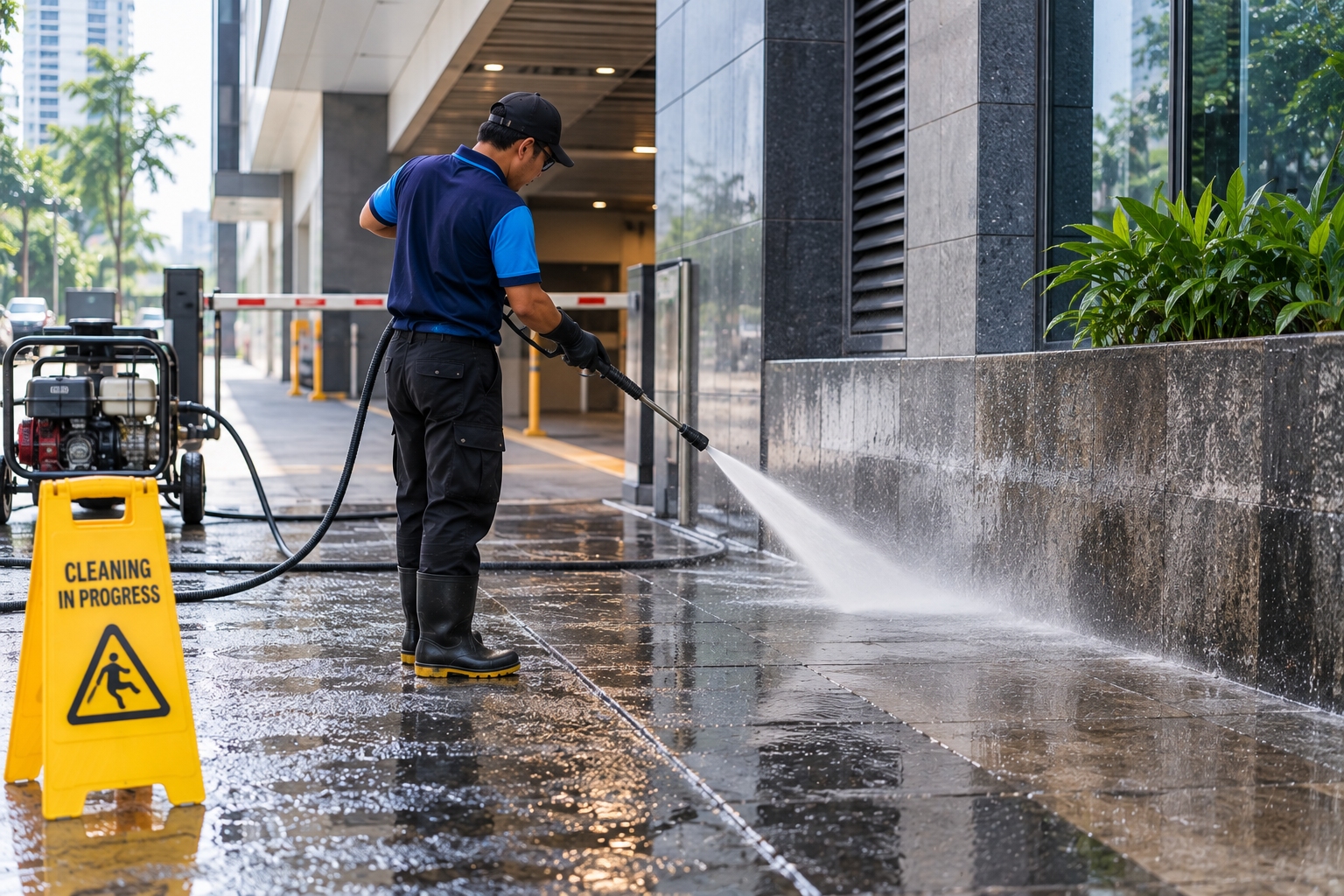 High Pressure Water Jet Cleaning